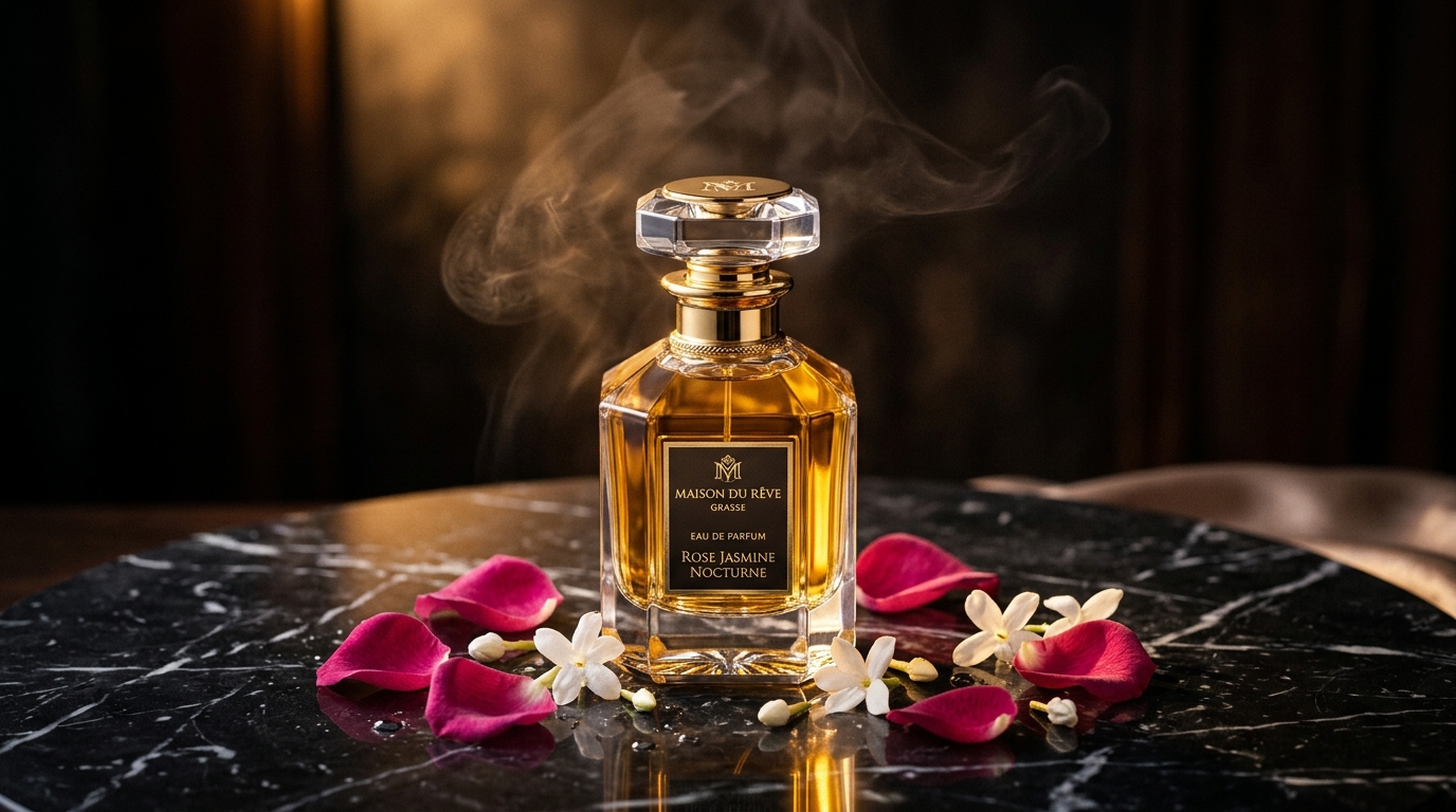 Haute Parfumerie Crystal Flacon in Grasse Atelier